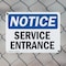 Signmission Service Entrance OSHA Notice Sign, Plastic, 10in W x 7in L, 2PK OS-2PACK-NS-P-710-L-18293 - alternate 2